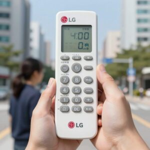 LG 휘센 시스템 에어컨 리모컨의 버튼과 기능 설명