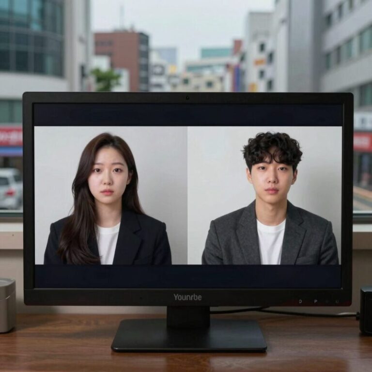 라이브 방송 중 음독 사고를 암시하는 어두운 화면 속 유튜브 방송 장면