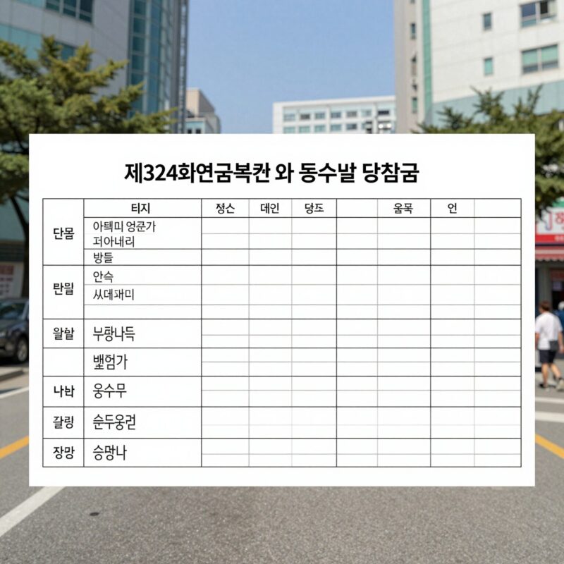 324회 연금복권 당첨번호 실수령액 확인 1 제324회 연금복권 당첨번호와 등수별 당첨금 정보를 담은 표