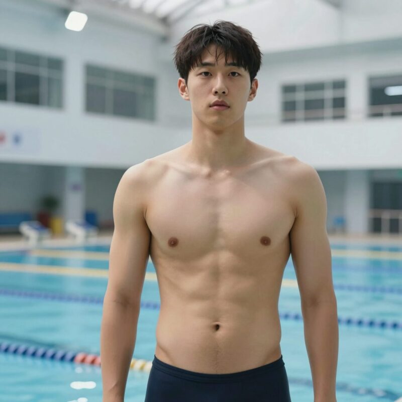 남성수영복 추천 내구성과 착용감 비교 1 남성수영복 실내수영장 착용 모습