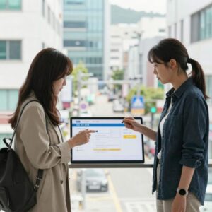 배우 민도희가 SBS 미운 우리 새끼에서 아르바이트 구직 사이트를 살펴보는 일상 모습