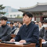 서울 종로구 한국기독교회관에서 강연 중 쓰러진 민경욱 전 의원