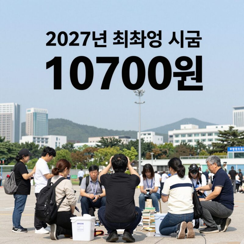 2027 최저임금 1만700원 확정과 달라지는 것 1 2027년 최저임금 시급 10700원 표결 결과 그래픽