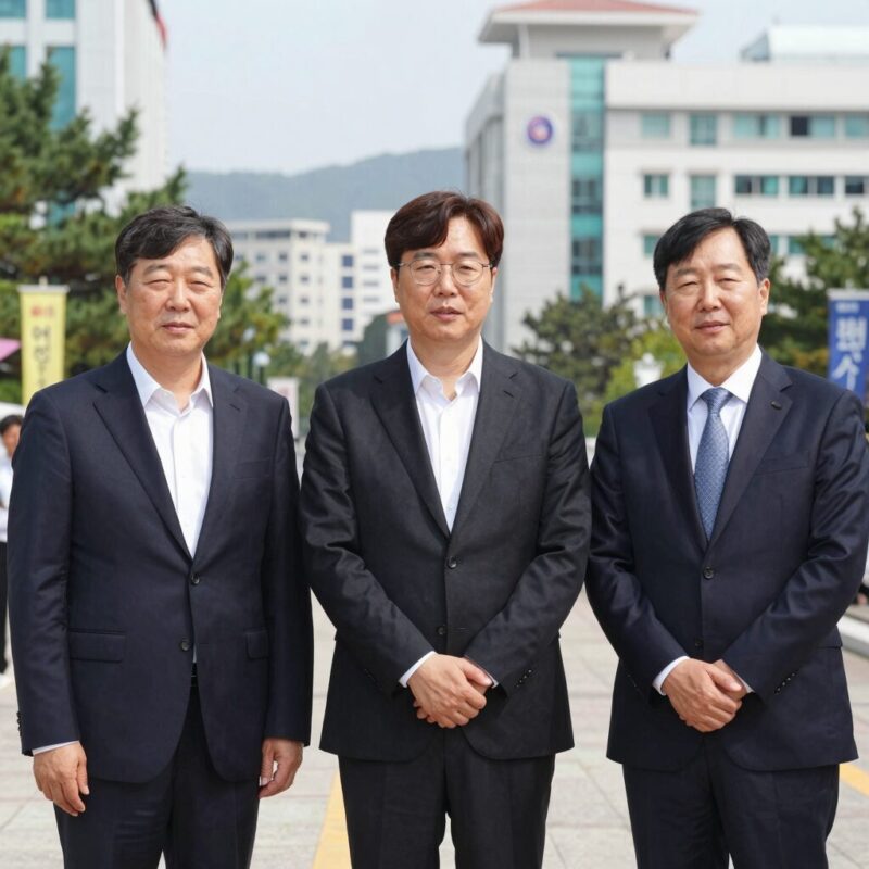 민주당 최고위원 본선 진출자 8명 확정 1 더불어민주당 당대표 본선 진출자 김민석 정청래 송영길이 기념촬영을 하고 있는 사진