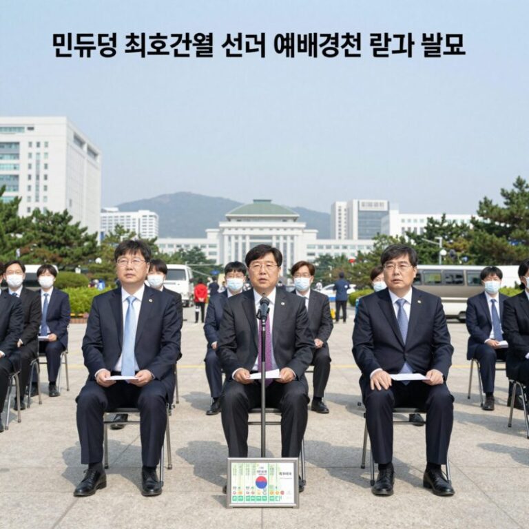 민주당 최고위원 선거 예비경선 결과 발표 모습