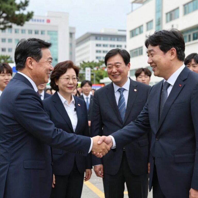 민주당 최고위원 후보 14명 웃으며 악수하는 모습 예비경선 컷오프 앞둔 분위기