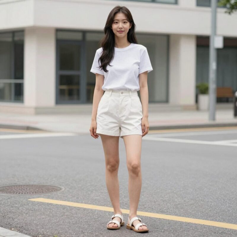 미소페 여성 샌들로 여름 하객룩 완성하기 1 미소페 여성 샌들 권나라 스타일링 여름 하객룩 코디