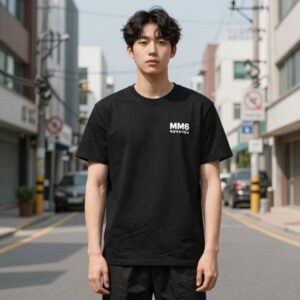MM6 메종마르지엘라 누메릭 반팔 티셔츠 블랙 실물