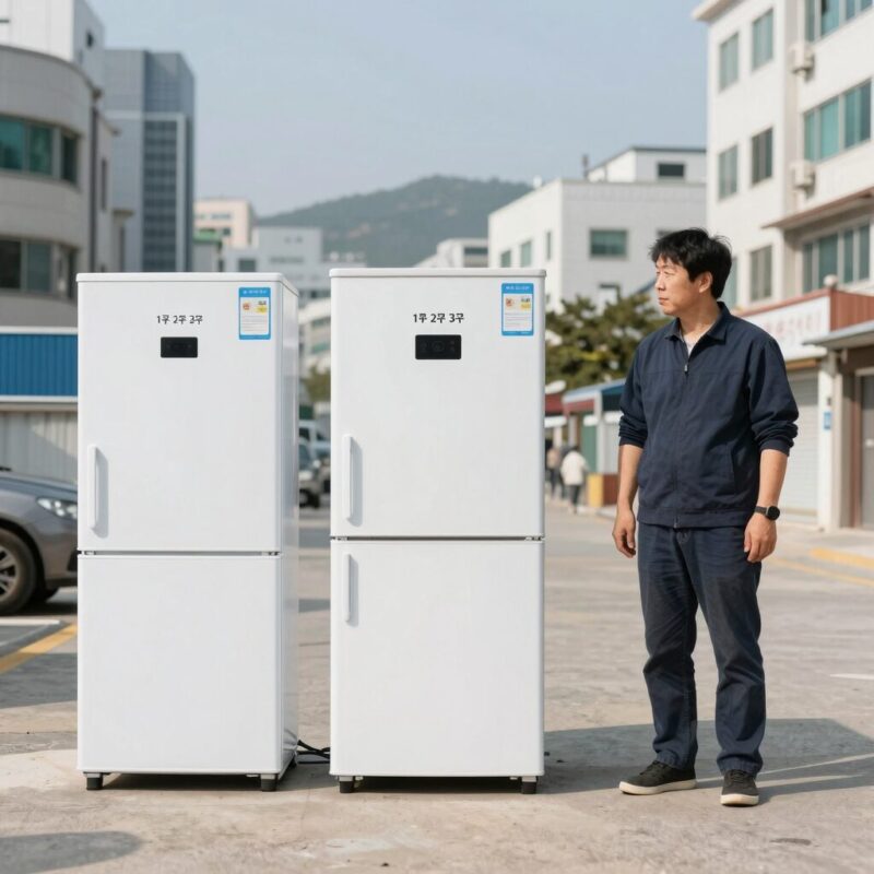 이동식 냉방기 1구 2구 3구 비교 이미지