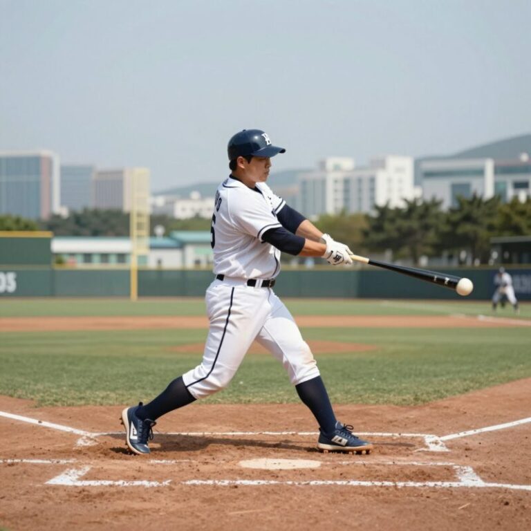 문현빈이 광주 챔피언스필드에서 시라카와를 상대로 시즌 10호 홈런을 터뜨린 후 베이스를 돌고 있는 모습