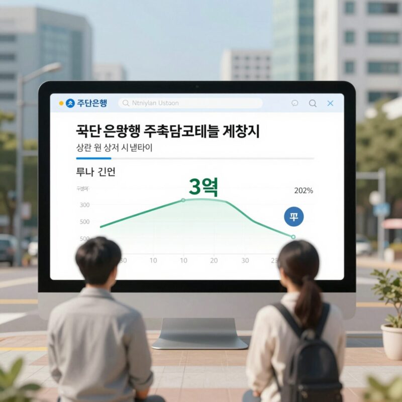 국민은행 주담대 3억 조건과 신청 방법 1 국민은행 주택담보대출 계산기 화면으로 3억 원 상환 시뮬레이션 결과