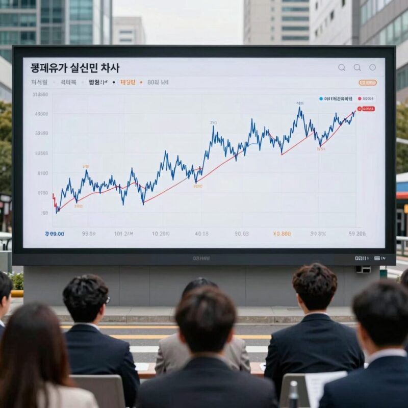 실시간 국제유가 차트 WTI 전망 1 국제유가 실시간 차트 화면 캡처