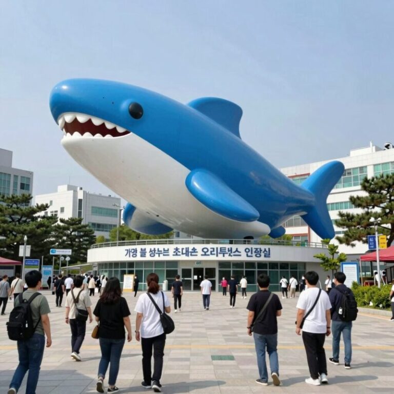가평 블루샤크의 초대형 오리튜브 인증샷 명소