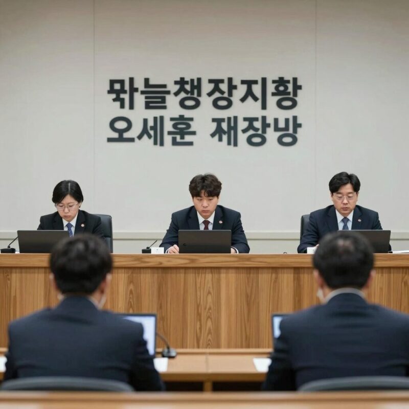 서울중앙지법 오세훈 시장 재판 풍경