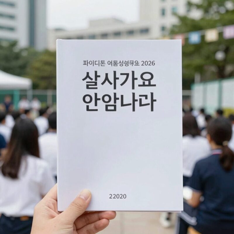 파이디온 여름성경학교 2026 살아가요 하나님나라 교재와 데코레이션 이미지