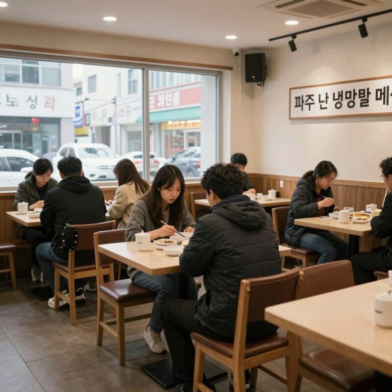 파주 던 냉닭발 숨은 맛집 후기 1 파주 던 냉닭발 매장 내부 좌석 모습