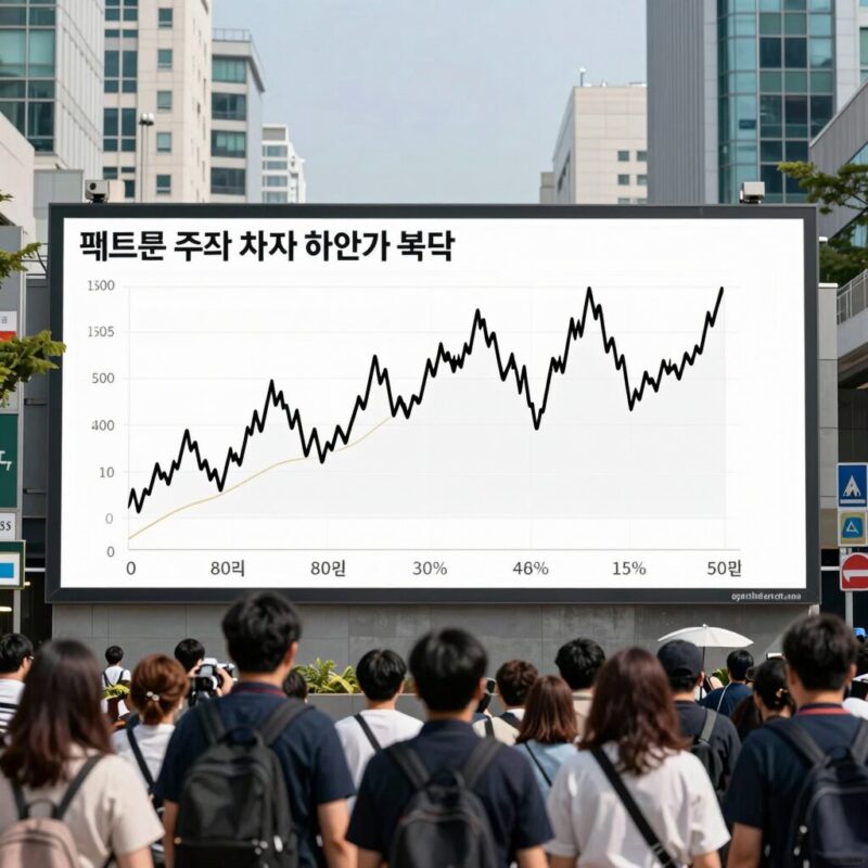펩트론 주가 차트 하한가 폭락 모습