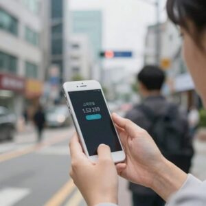 스마트폰 발열로 인해 손으로 온도를 확인하는 모습