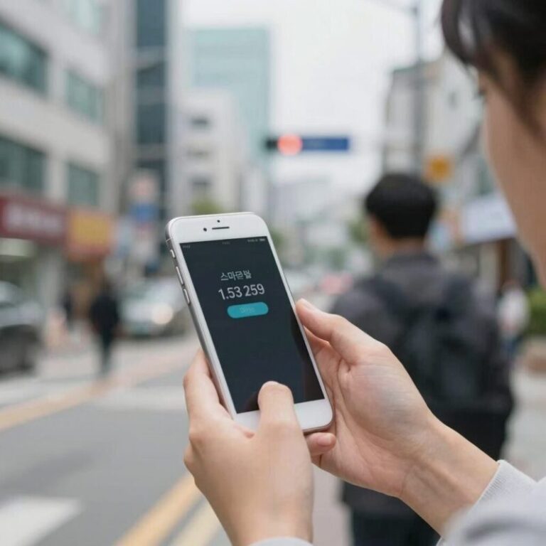 스마트폰 발열로 인해 손으로 온도를 확인하는 모습