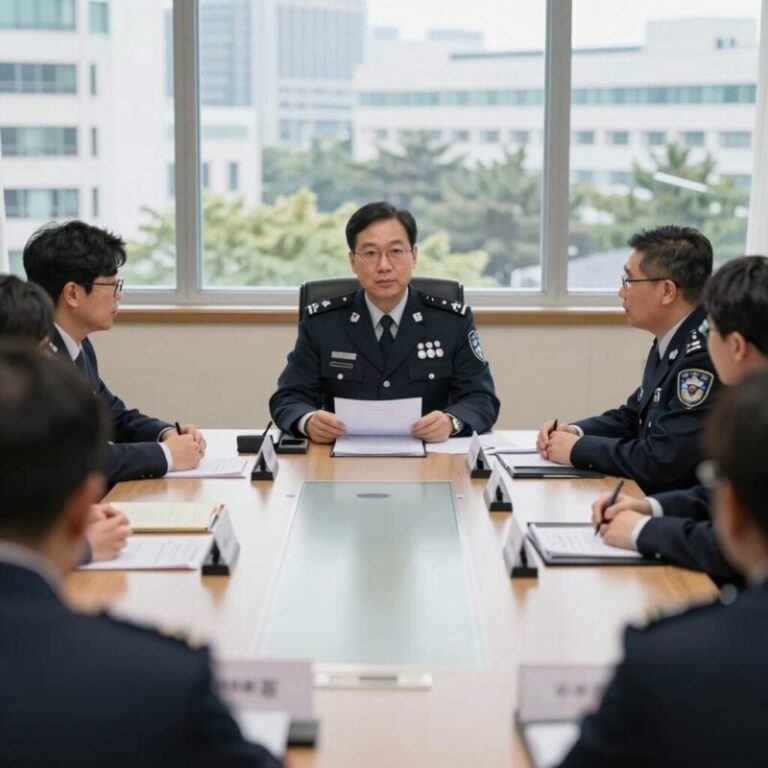 경찰 수사쇄신TF 출범을 알리는 회의 장면