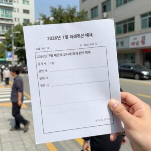 2026년 7월 재산세 고지서 과세표준 예시