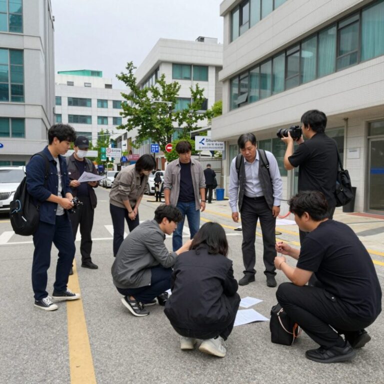 실화탐사대 피터팬 사건 방송 장면, 범행 현장 스케치와 피해자 증언이 담긴 이미지