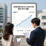 삼천당제약 주가 급등 FDA 회신 의미 분석 삼천당제약 FDA Pre-ANDA 회신 관련 주가 급등 차트와 규제 일정을 나타낸 그래픽