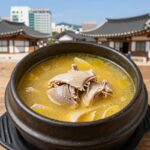 시흥 채담정 삼계탕 노란 국물과 부드러운 닭고기