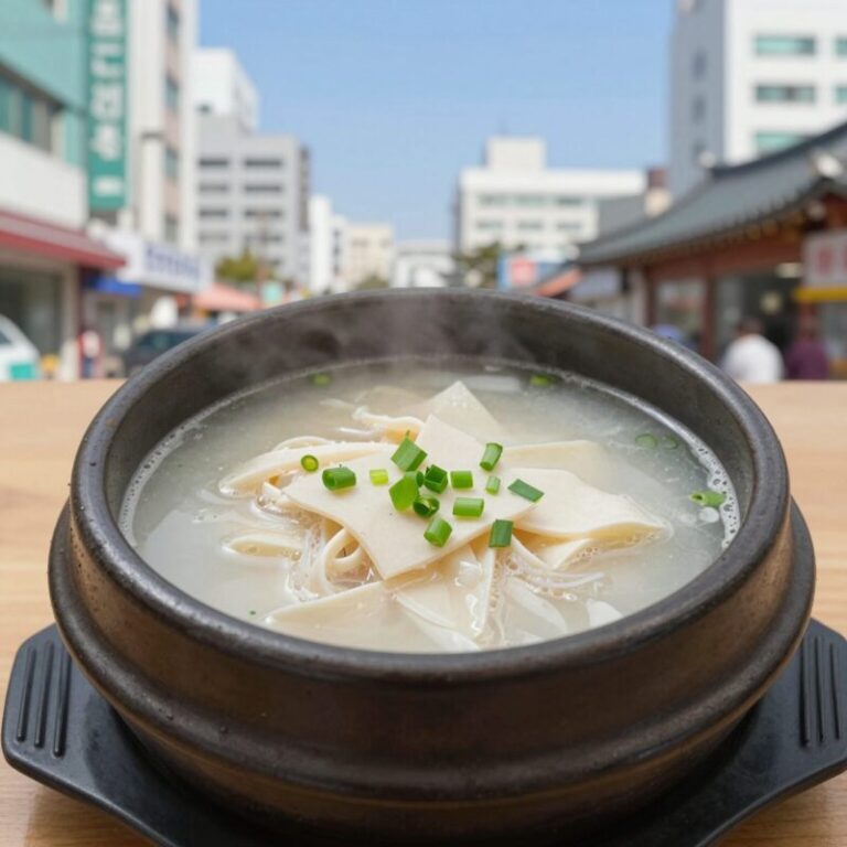 심플 재료로 깔끔하게 끓인 삼계탕 완성 사진