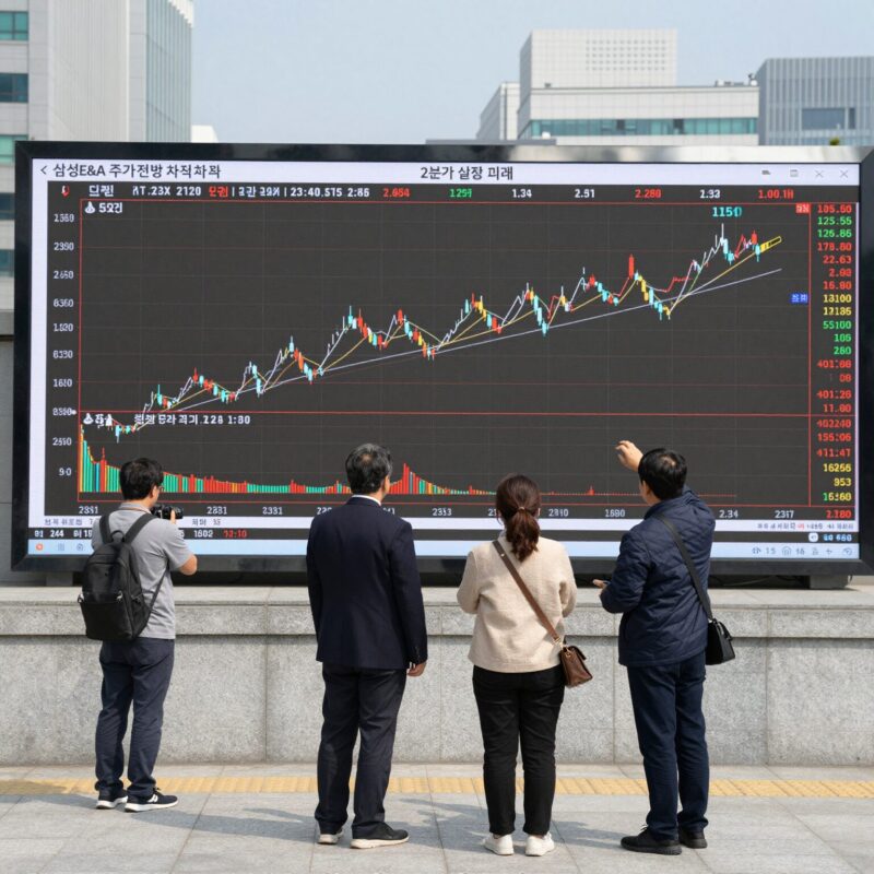 삼성E&A 주가 전망과 실적 분석 1 삼성E&A 주가 전망 차트와 2분기 실적 그래프