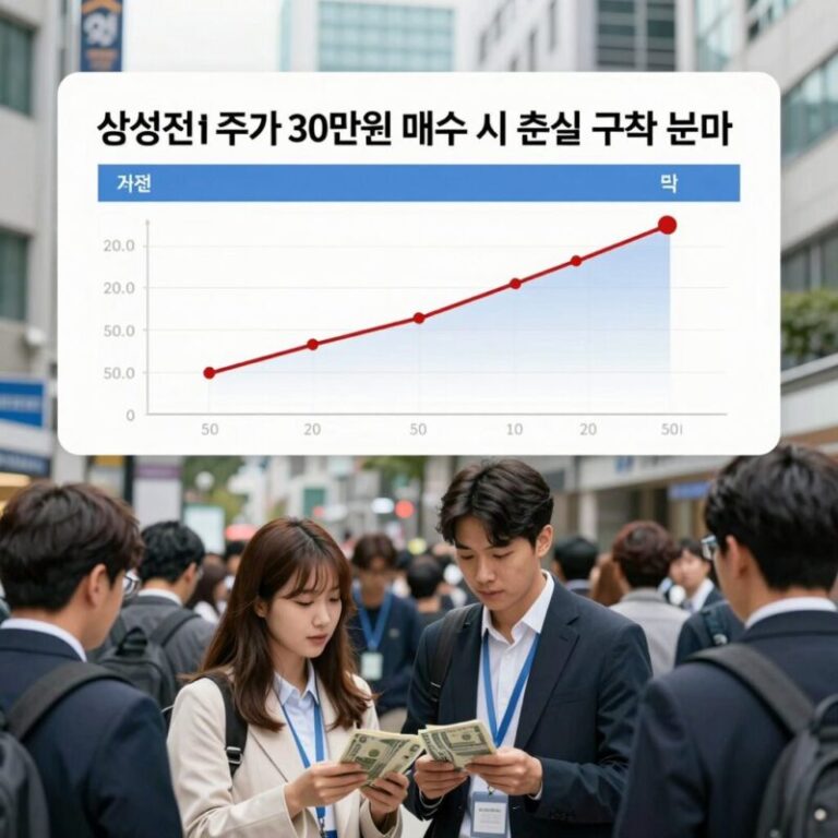 삼성전자 주가 30만원 매수 시 손실 구조 분석 표