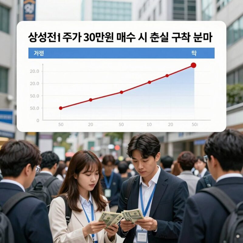 삼성전자 주가 30만원 매수 판단 기준 1 삼성전자 주가 30만원 매수 시 손실 구조 분석 표