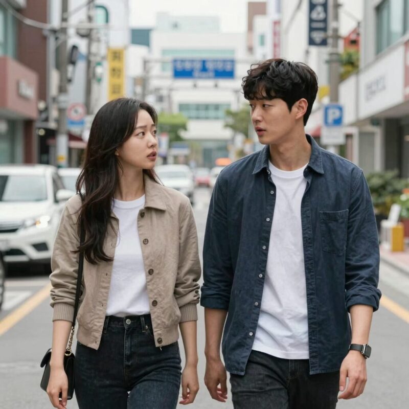 오싹한 연애 드라마 속 긴장감 넘치는 장면