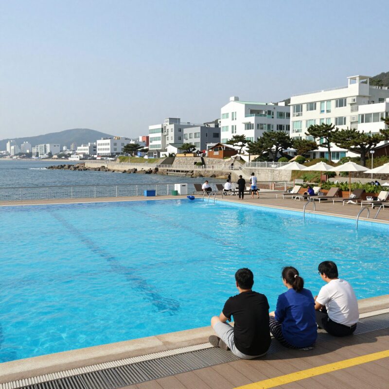 바다향기펜션 전국 지점별 특징과 내돈내산 후기 1 포항 바다향기펜션 개별수영장 전경