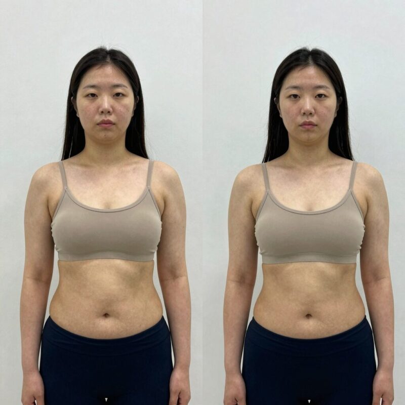서인영 지방흡입 수술 전후 몸매 비교 이미지
