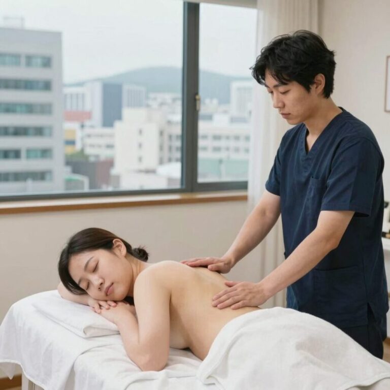 서면경락 수기윤 마사지 장면