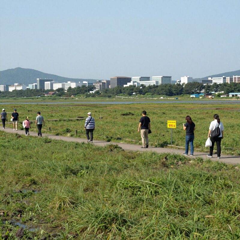 서산갯벌 유네스코 세계자연유산 확대 등재 지역 전경