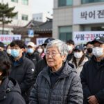 서울구치소 앞에서 95세 이만희 총회장 구속 수사 중단을 촉구하는 종교계 시민사회 연대 기자회견