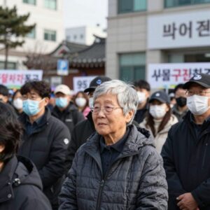 서울구치소 앞에서 95세 이만희 총회장 구속 수사 중단을 촉구하는 종교계 시민사회 연대 기자회견