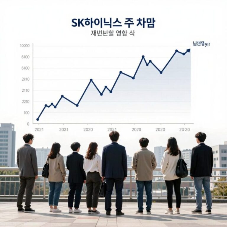 SK하이닉스 주가 차트와 재산분할 영향 분석