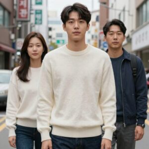 민소매 니트 레이어드 스타일링