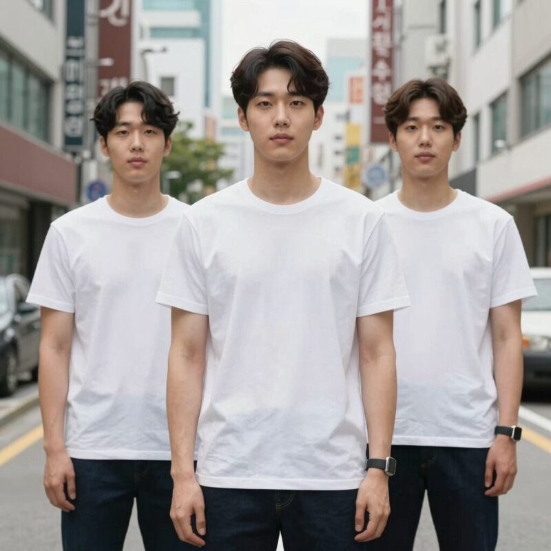 민소매티셔츠 스타일링 예시
