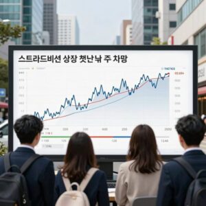 스트라드비젼 상장 첫날 주가 차트와 유통물량 분석