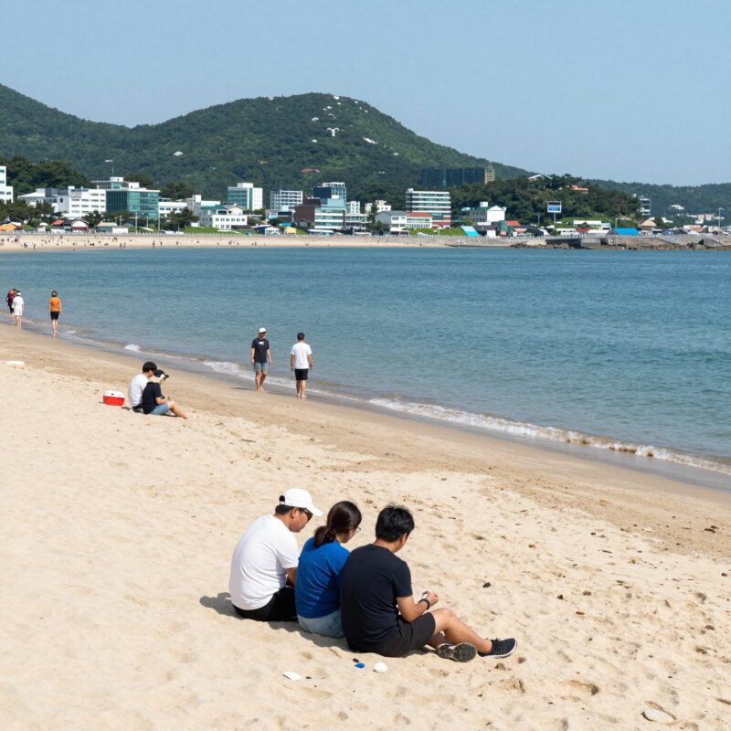 여름휴양지 강원도 하조대와 베트남 꾸이년 1 양양 하조대 해수욕장 여름 풍경