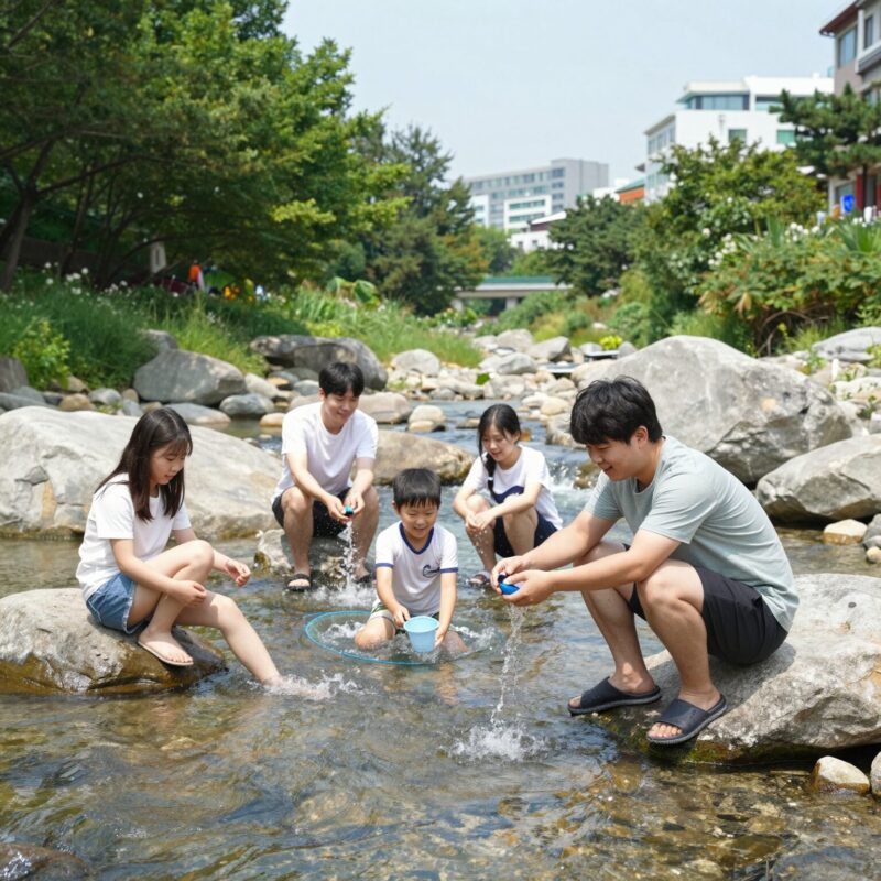 싱그러운 여름 계곡 트레킹으로 더위 탈출 1 계곡에서 물놀이하며 즐기는 싱그러운 여름