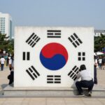 태극기 네 모서리에 위치한 건곤감리 사괘의 그림 설명