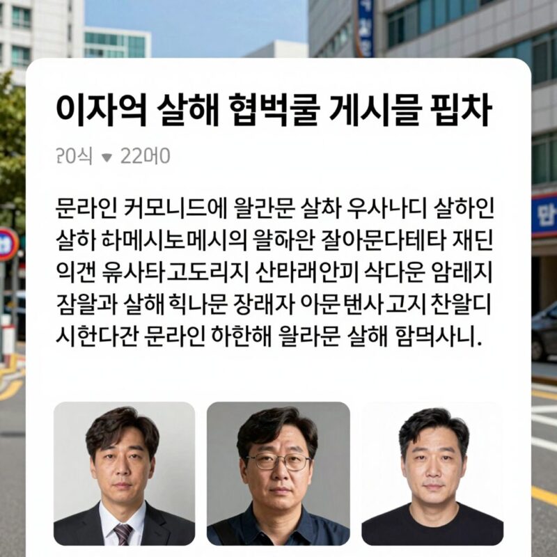 이재명 살해 협박글 2026년 7월 사건 분석 1 이재명 살해 협박글 게시물 캡처 - 온라인 커뮤니티에 올라온 살해 협박 메시지