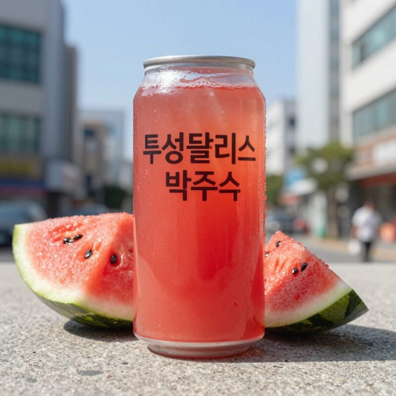 투썸 생수박주스 여름 필수템 1 투썸플레이스 생수박주스에 큼직한 수박 조각이 올라간 모습