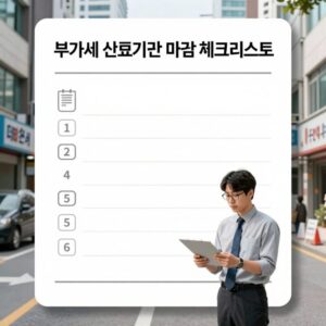 부가세 신고기간 마감 체크리스트 이미지