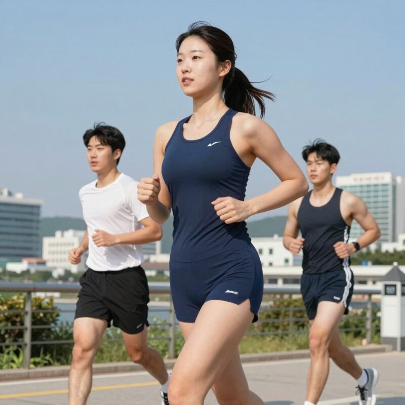 워터레깅스속옷 한 벌로 끝내는 물놀이 1 워터레깅스속옷 올인원 세트 실사용 샷 물놀이와 러닝에 모두 활용